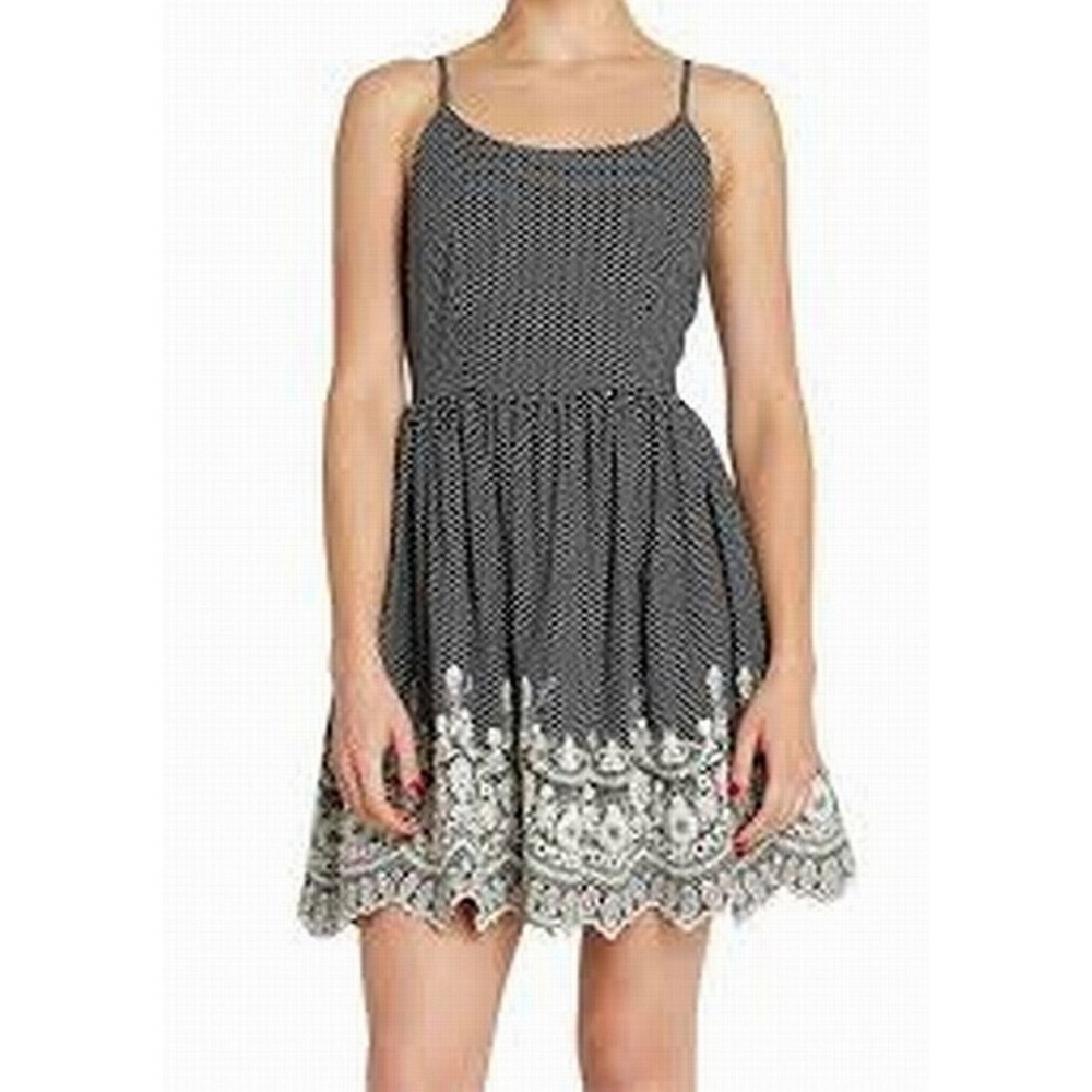 Polka Dot Sundress with Embroidered Detailing | S